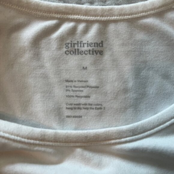 Girlfriend Collective White ReSet Super Crop, in White - Picture 3 of 3